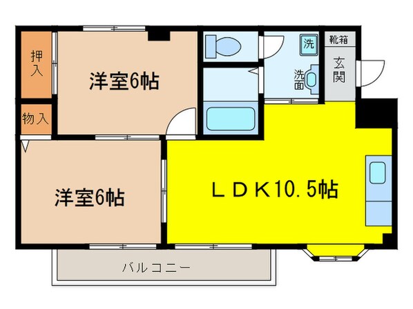 ミキハイツＡの物件間取画像